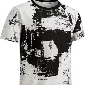 เสื้อยืดผ้าเจอร์ซีย์แบบกำหนดเองสำหรับผู้ชาย ดีไซน์เปล่า พร้อมโลโก้แบบกำหนดเอง แห้งเร็ว ระบายอากาศได้ดี ทรงปกติ ผลิตจากผ้าโพลีเอสเตอร์/คอตตอน - Product Image 1