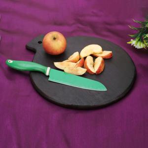 Tabla de cortar de madera con utensilios de mango para uso en cocina - Product Image 5