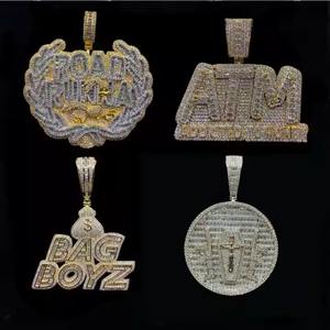 Pendentif de luxe véritable plaqué 18 carats, bijoux Hip Hop, pendentif personnalisé à la mode, pendentif collier bijoux pour homme - Product Image 6