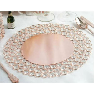 อุปกรณ์เสริมโต๊ะกลางโต๊ะแท่นชาร์จแผ่นสมบูรณ์แบบการตั้งค่าสถานที่ตกแต่งโต๊ะอันเดอร์เพลท - Product Image 3