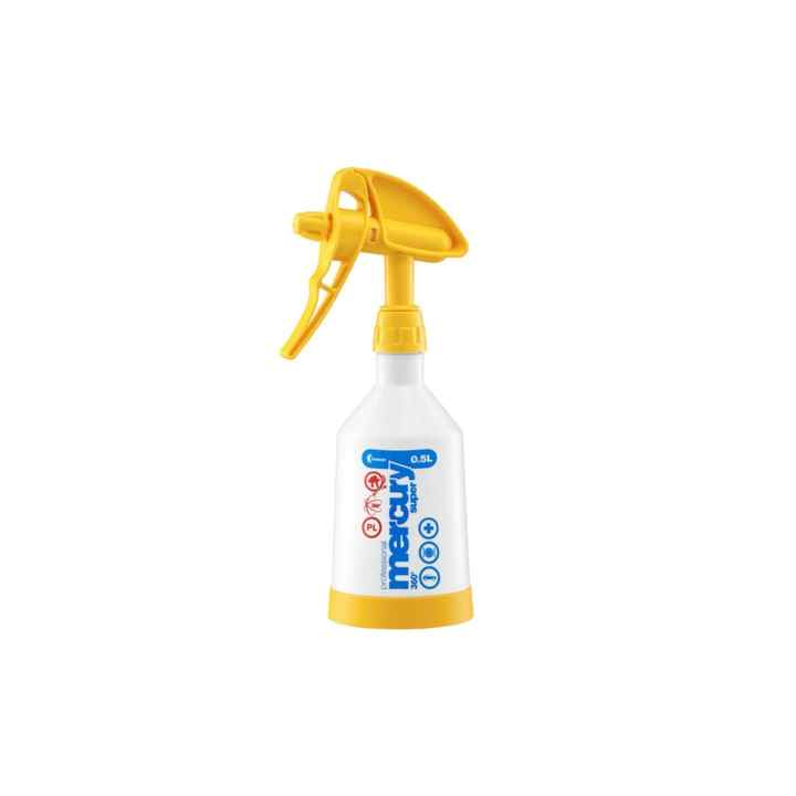 Double Shot Yellow Spray Bottle 500ml From All Angles at 360 Degrees