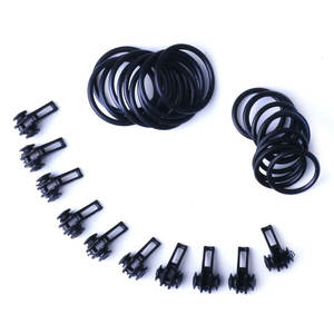 Juego de 10 Soportes de Plástico para Anzuelos de Pesca con Anillo Dividido para Pesca en Agua Dulce y Salada, para Carpas en Lagos - Product Image 1