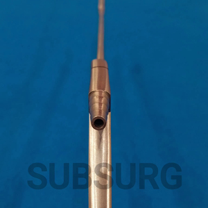 ที่เจาะทะลุผ่าน2.5มม. พร้อมหลอดดูดสแตนเลสเคลือบผิวสีทองเครื่องมือผ่าตัดด้วยมือ - Product Image 6