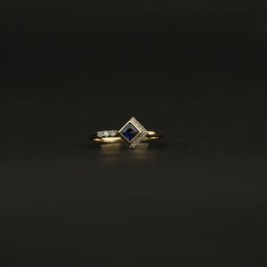 Bague en diamant de laboratoire de qualité supérieure, taille princesse, VS1, certifiée IGI, plaquée or rose, argent, bague de fiançailles, bague de mariage, diamant - Product Image 6