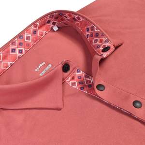 Chemises et hauts de golf pour hommes Red Alligator, 100 % polyester, tricotés, imprimés par sublimation, séchage rapide - Product Image 5