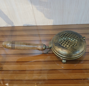 เตาเผาธูปทองเหลืองราคาถูก |   ที่แขวนบัคฮูร์ชุบทองสำหรับใส่ไม้จันทน์หอม ใช้ในบ้าน โรงแรม สำหรับอโรมาเธอราพี - Product Image 3