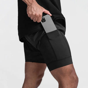 Shorts de Baño para Hombre de Harry Johnson Production, Tejidos, de Color Sólido, con Bolsillos, Cintura con Cordón Ajustable y Transpirables - Product Image 2