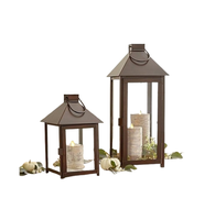 Nouveau style de lanterne à bougie en métal ornements de luxe décoration de la maison Mini lanterne à bougie pour un look moderne à la maison