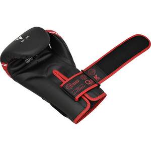 Gants de boxe noirs en cuir personnalisés OEM de haute qualité - Product Image 6