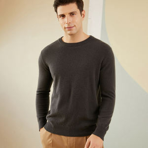 2025 chaud-populaire tricoté cachemire hommes pulls décontractés coupe ajustée sueurs luxe 100% pur cachemire pull col rond pull - Product Image 6