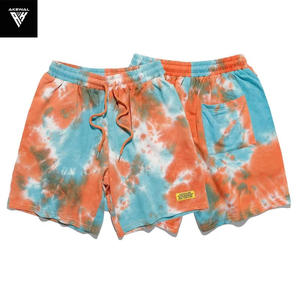 2025 New Arrival <b>Men's</b> Summer tie dye High Street <b>Shorts</b> Drawstring Ripped Old Washed Cotton <b>Sweat</b> <b>Shorts</b> <b>Mens</b> Distressed <b>Shorts</b> - Product Image 4