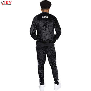 Impresión de logotipo personalizado en venta al por mayor nuevo modelo de ropa activa para hombres chándal de terciopelo de VIKY INDUSTRIES - Product Image 2