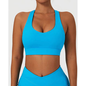 Sujetador deportivo sin costuras de alto soporte para correr Cobertura completa Diseño ligero transpirable Opción de talla grande para máxima comodidad - Product Image 5