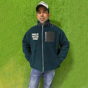 Qualité hommes hiver pull à capuche dernière mode personnalisé Sherpa polaire 100% coton mélangé - Product Image 1