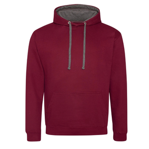Sweat-shirt à capuche bordeaux pour homme, coupe classique, en coton French Terry, couleur unie, avec poche, idéal pour l'automne - Product Image 4