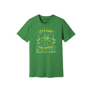 Gentillesse thèmes imprimer 100% coton tissu T-shirt 160-180 à lourd GSM 12 couleurs disponibles personnalisé votre propre conception et placement - Product Image 6