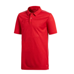 Polo de Punto Rojo de Manga Corta para Hombre, Estilo Deportivo de Secado Rápido, Color Sólido - Product Image 1