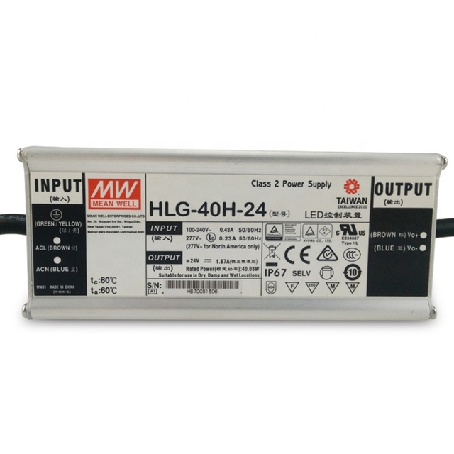 40W 24v LED Driver Meanwell HLG-40H-24