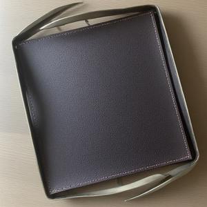 ถาดหนังทำด้วยมือสุดหรูพร้อมขอบเย็บและการตกแต่งแบบพรีเมี่ยมเหมาะสำหรับการจัดระเบียบบ้านและสำนักงานที่หรูหรา - Product Image 5