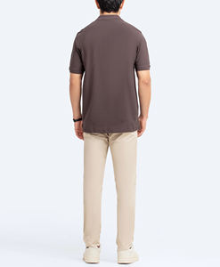 Fermeture à glissière OEM pour polo 100% coton mélange spandex conception personnalisée prix direct d'usine bas quantité minimale de commande livraison rapide dans le monde - Product Image 5