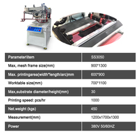 Máquina de impresión de carteles Máquina de serigrafía plana para papel, madera, vidrio, metal, impresora de pantalla plana semi sutomática
