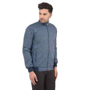 Blouson aviateur d'extérieur décontracté grande taille pour hommes, tricot de coton et de polyester avec logo personnalisé, printemps/automne, imperméable, boutons recouverts - Product Image 6