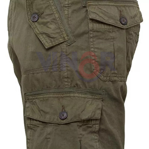 Joggers de haute qualité couleur personnalisée Cargo Shorts avec poches rue décontracté coton hommes Shorts rubans pantalons courts pour hommes vêtements - Product Image 5