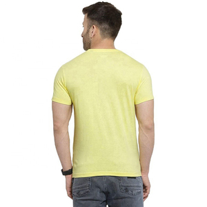T-shirt col rond pour hommes en gros 100% coton léger séchage rapide couleur unie décontracté à manches courtes imprimé meilleure qualité T-shirt tricoté - Product Image 2