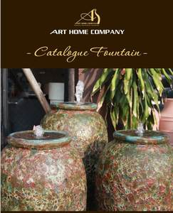 W108H30 Lightweight Poly-Fiberglass <b>Garden</b> Decoration Vietnam Factory-Made Outdoor Landscape Design Home <b>Concrete</b> Water Feature - Product Image 3