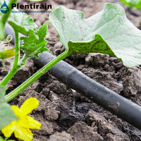 Tuyau d'irrigation goutte à goutte cylindrique encastré rond plat noir commercial en plastique de 16 mm avec espacement de 40 mm pour systèmes d'irrigation agricole