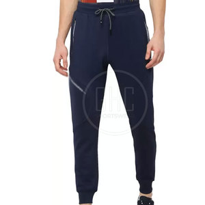 Custom Logo Men's High Waist Sweatpants Plus Size Casual Sportswear Cotton <b>Elastic</b> Waist for Outdoor Use in Stock Fabric - Product Image 1