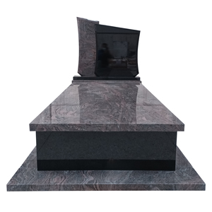 Estilo de Polonia <span class=keywords><strong>Paradiso</strong></span> púrpura e indio negro granito lápida granito púrpura lápida y monumento para cementerio - Product Image 1