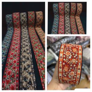 Tela de Encaje Jacquard Bordada Ecológica de Alta Calidad para Vestidos de Novia, Decoración de Prendas, Colores y Diseños Personalizados - Product Image 4