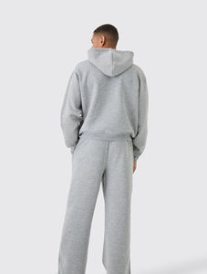 Chándal de invierno personalizado para hombre, de secado rápido, con capucha, estampado, de algodón y poliéster, ligero, de forro polar, largo, con aberturas laterales. - Product Image 5