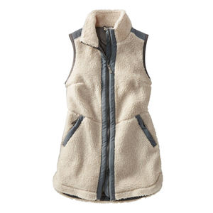 Chaleco largo para mujer, abrigo de invierno, cárdigan con cremallera de Color sólido, suelto, cálido, peludo, de talla grande, abrigo para mujer, ropa de invierno de algodón y poliéster - Product Image 3