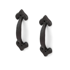 Poignée de porte noire en fonte pour porte principale de la maison poignée push pull cuisine salle de bain porte utilisation - Product Image 4