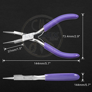 High Quality Carbon Steel Jewelry Making Pliers Beading Flat Wire Side <b>Cutters</b> Kit Precision Control <b>Ring</b> Making Light Weight - Product Image 6