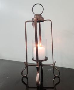 Soporte de vela de metal resistente personalizado con Pilar largo de hierro portátil bandeja de servicio superior decorativa para uso doméstico suministros duraderos - Product Image 4