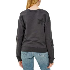 Haute qualité personnalisé hiver éponge étoile à cinq branches graphique 100% coton goutte épaule sweats pleine longueur Streetwear femmes - Product Image 6