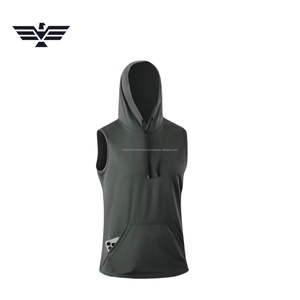 Sudadera con Capucha Ligera al por Mayor, Unisex, Diseño Personalizado, Sin Mangas, Bolsillo Tipo Canguro, 100% Algodón, Felpa Francesa, Primavera - Product Image 2