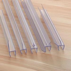 แถบยางกันน้ำ PVC แบบขยายขอบ ตัดตามสั่ง ขายส่ง สำหรับประตูกระจกห้องอาบน้ำ แยกพื้นที่แห้ง-เปียก - Product Image 2