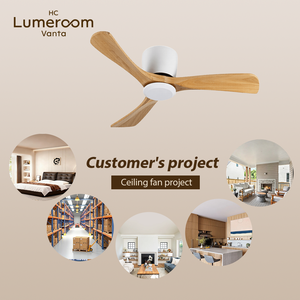 USA In Stock Solid Wood Blade <b>Ceiling</b> <b>Fan</b> 42 Inch No Light Energy Efficient DC Motor with <b>Remote</b> <b>Control</b> Indoor <b>Fan</b> - Product Image 3