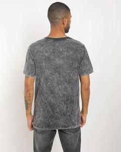 T-shirt unisexe en coton et bambou respirant, style hip-hop, lavage à l'acide, logo personnalisé, noir, taille plus, jersey surdimensionné - Product Image 5