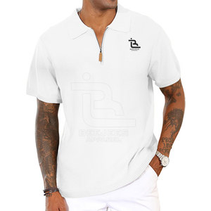 Nueva camiseta Polo con cremallera para hombre de verano, camiseta Polo con cremallera para hombre de la mejor calidad al por mayor 2025 - Product Image 1