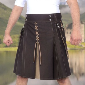 Meilleure qualité, tout nouveau kilt utilitaire cargo traditionnel en coton pour hommes à bon prix - Product Image 3