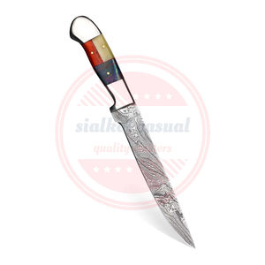 Cuchillo de Deshuesar de Damasco Hecho a Mano, Cuchillo Profesional de Acero de Damasco Forjado a Mano con Mango de Madera - Product Image 4