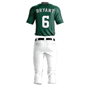Uniforme de Béisbol Personalizado Allen, Verde y Blanco, Manga Corta, Cierre de Botones, Poliéster que Absorbe la Humedad, Ropa Deportiva para Hombre Adulto - Product Image 5