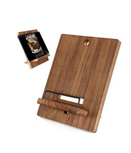 Soporte de madera para libros de cocina, soporte para recetas: soporte para libros de cocina de granja para mostrador de cocina, soporte ajustable rústico - Product Image 1