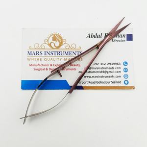 Ciseaux à micro-ressorts droits en acier inoxydable pour la coupe de précision des cuticules et des sourcils-Durable - Product Image 2