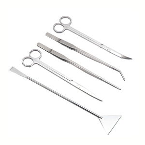 Kit de herramientas para acuario Tanque de peces Aquascaping Plantas acuáticas Pinzas Tijera Espátula Tanque de acuario Aqua scaping Tools 5 en 1 - Product Image 3
